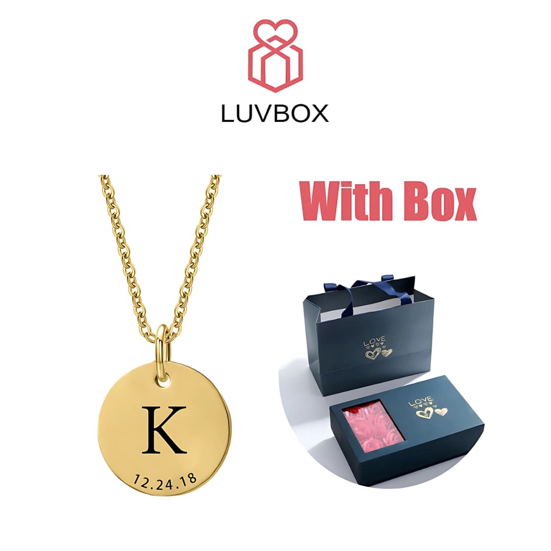 LuvBox™ - w/ Engraved Disc Necklace