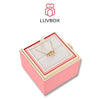 Pink Rose LuvBox™ - w/ Gold Engraved Heart Necklace