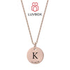 LuvBox™ - w/ Rose Gold Engraved Disc Necklace