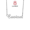 LuvBox™ - Silver Custom Name Necklace