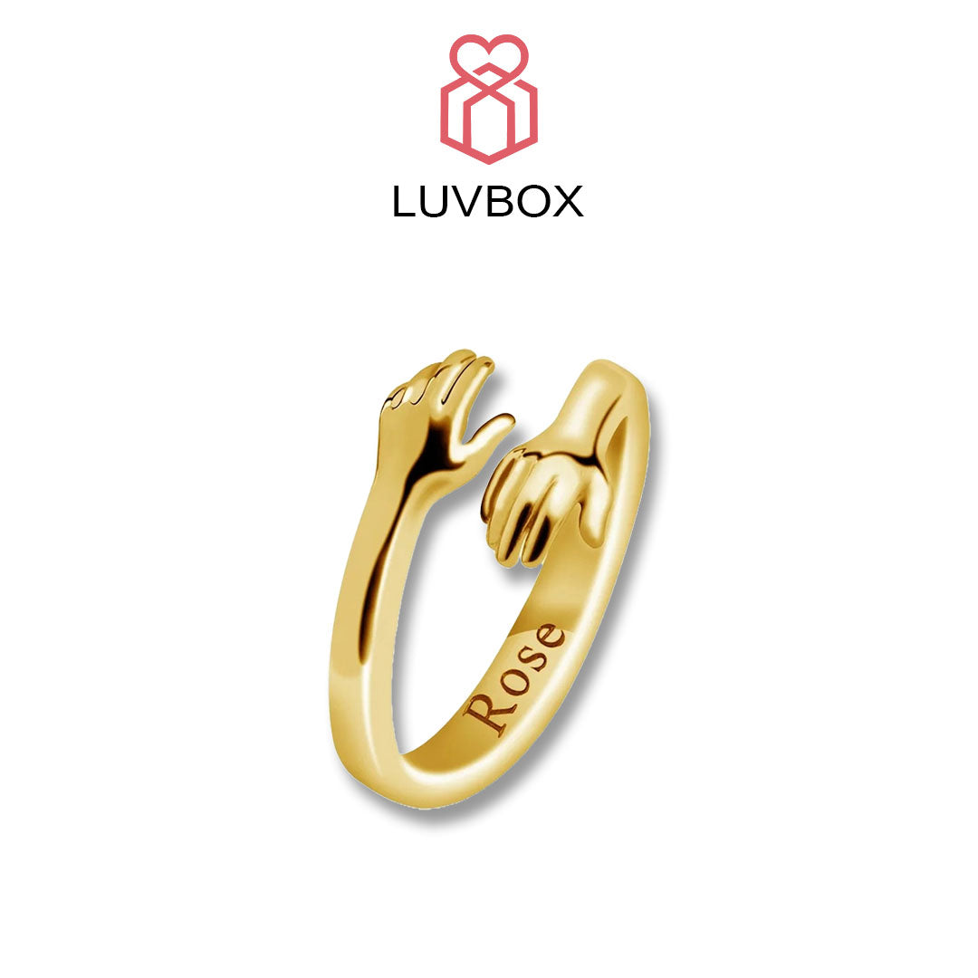 LuvBox™ - Engraved Hug Ring
